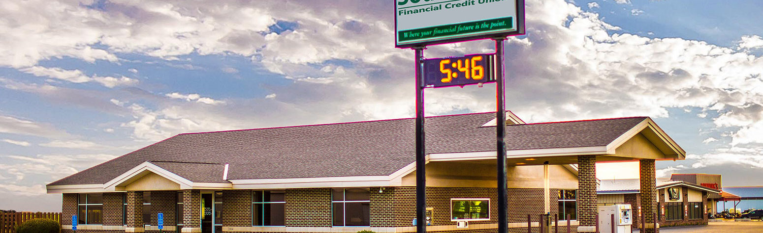 SouthPoint bank building and sign