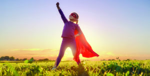 Super Charge your Savings little girl with Super Powers