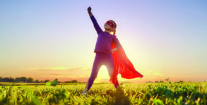 Super Charge your Savings at SouthPoint with young girl dress up as a super hero