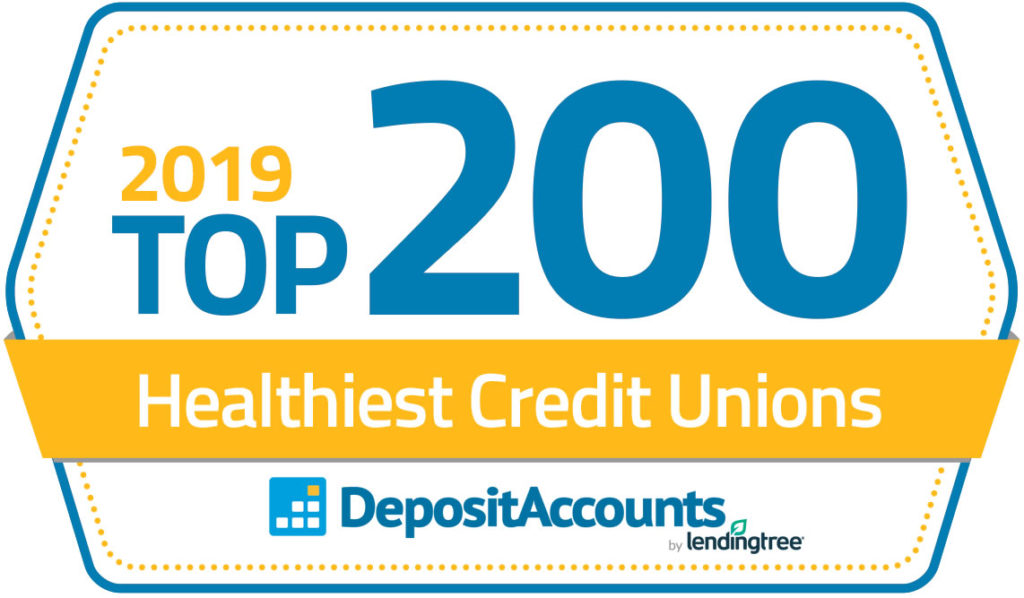 Top 200 Healthiest Credit Union badge