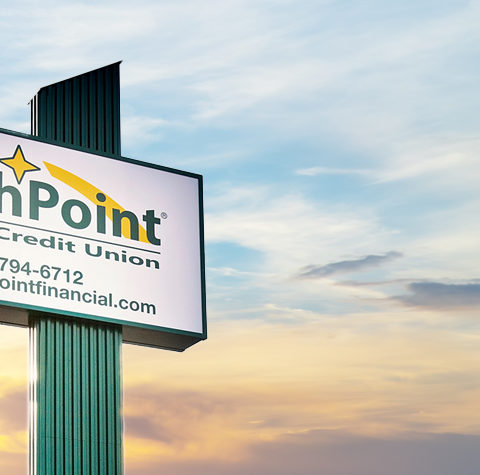 History of SouthPoint with tall SouthPoint Financial sign