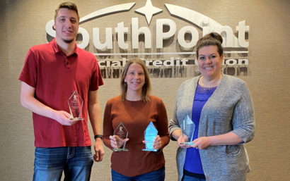 SouthPoint Financial Credit Union was a recipient of four Minnesota Credit Union Network Marketing Awards.