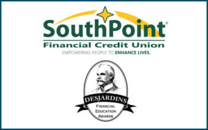 SouthPoint Financial Credit Union logo and Desjardins Award logo
