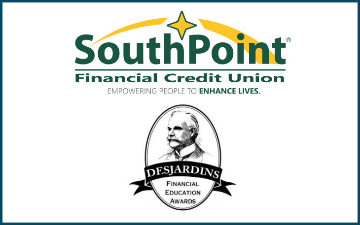 SouthPoint Financial Credit Union logo and Desjardins Award logo