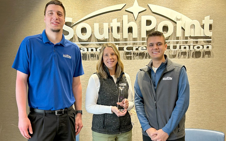 Marketing Team with CUNA Diamond Award
